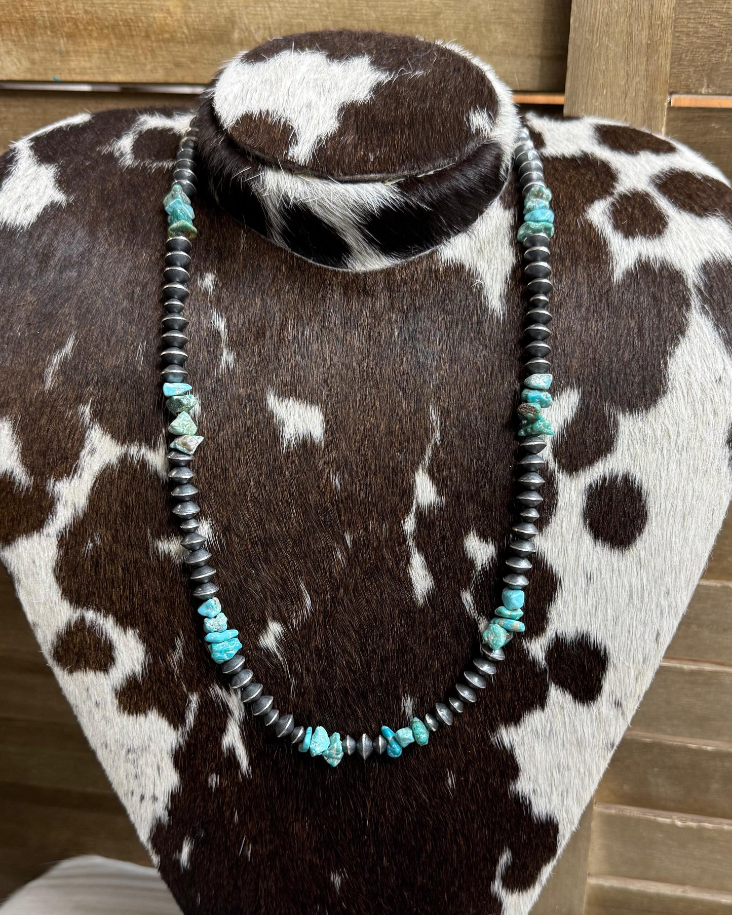 Chimney Butte Chip Turquoise Handmade Pearls *Native
