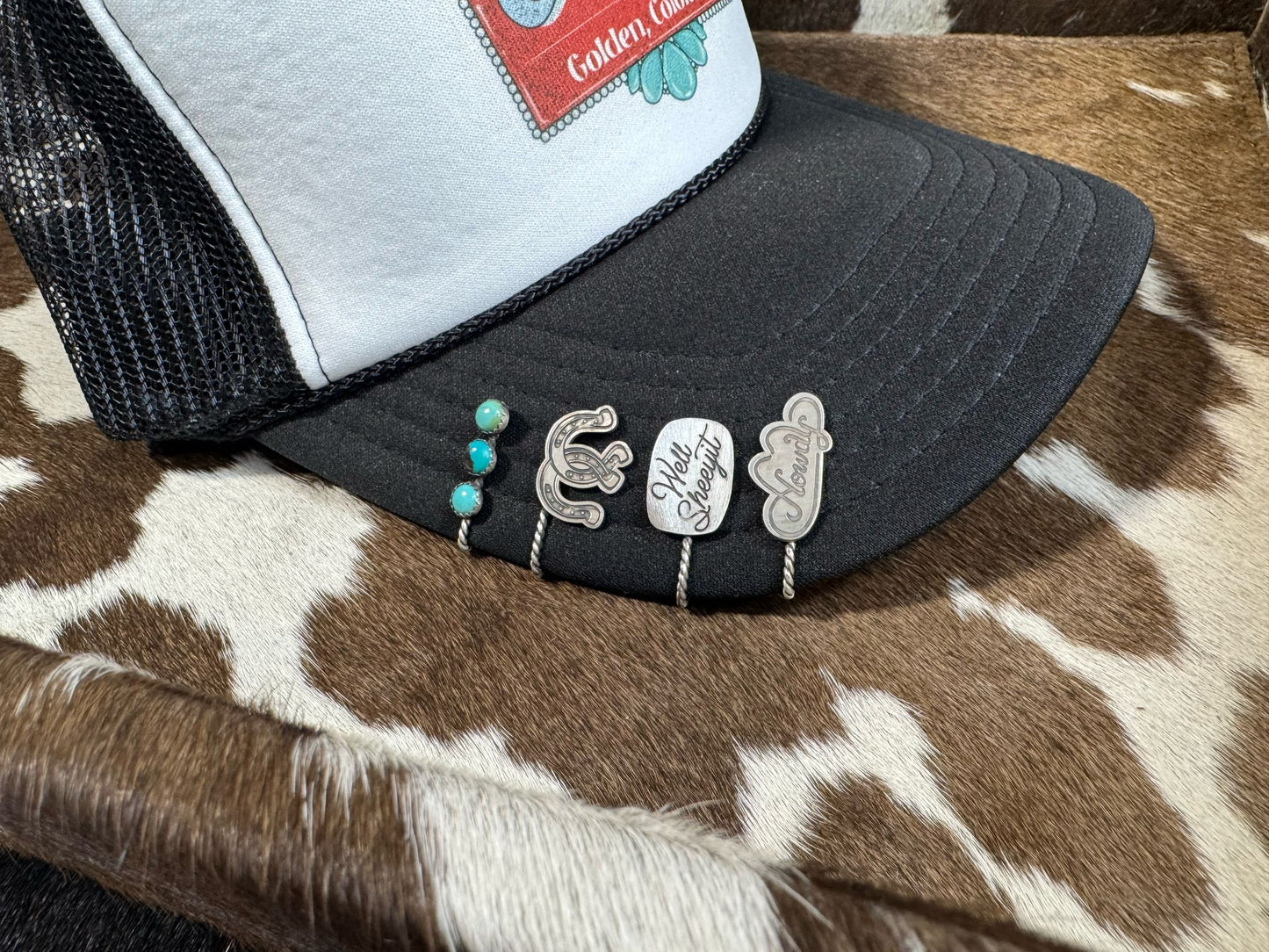 Sterling Silver Cap Hat Bill Clips