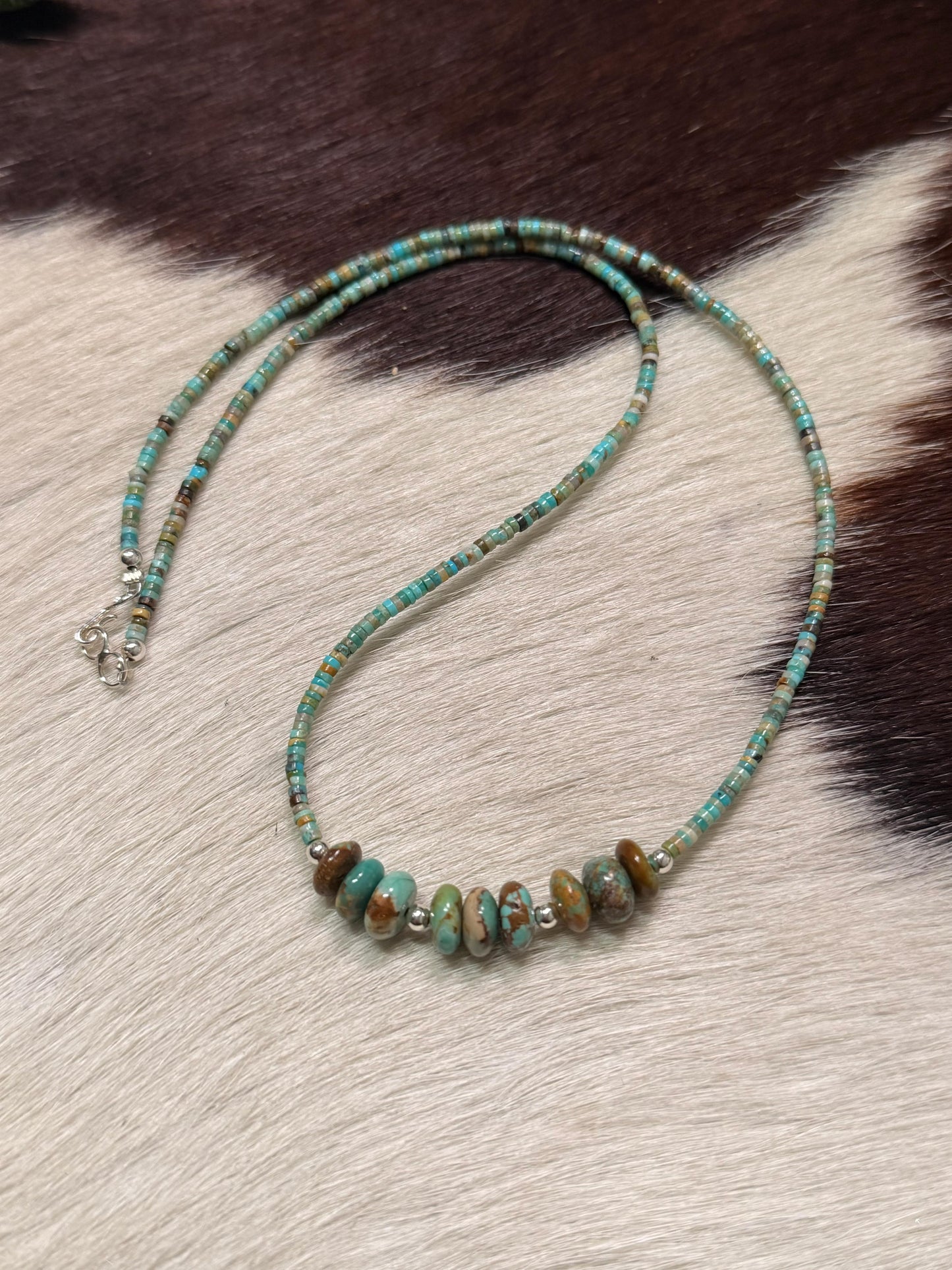 Green Turquoise Stacking Necklace