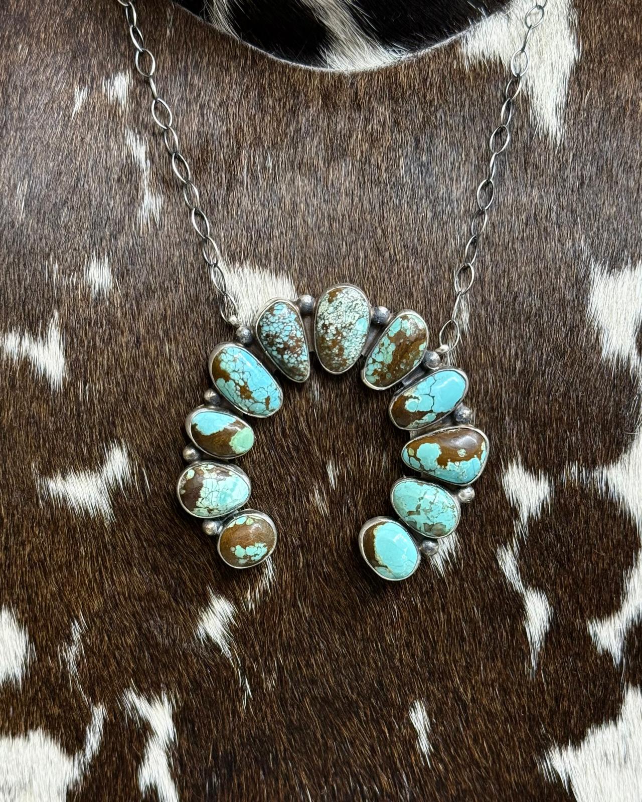 19" Blue Horizon Naja Necklace *Native