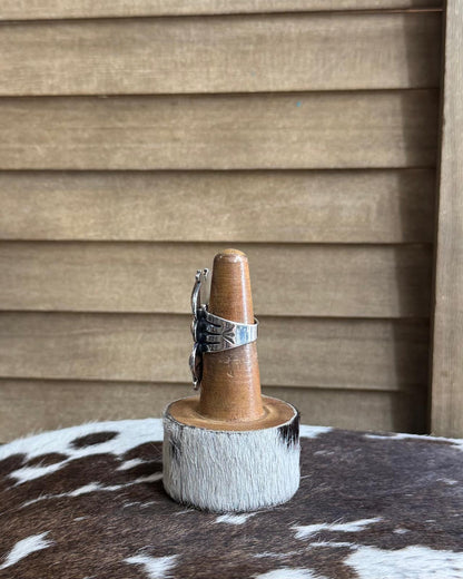 Derrick Gordon Silver Ring Sz 8   *Native