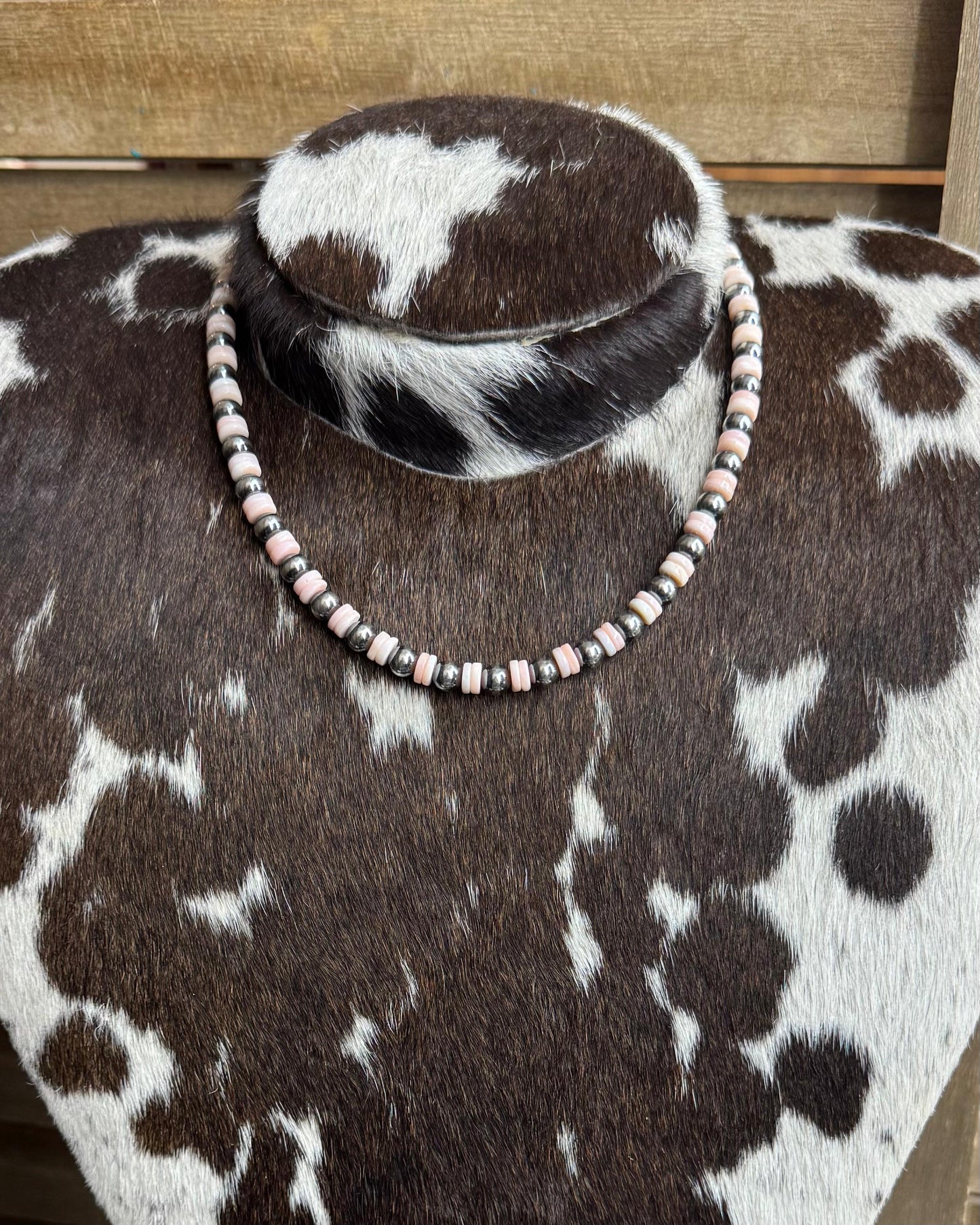 Pink Conch 6mm Pearl Stacker