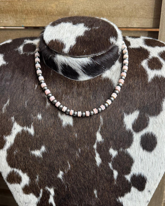 Pink Conch 6mm Pearl Stacker