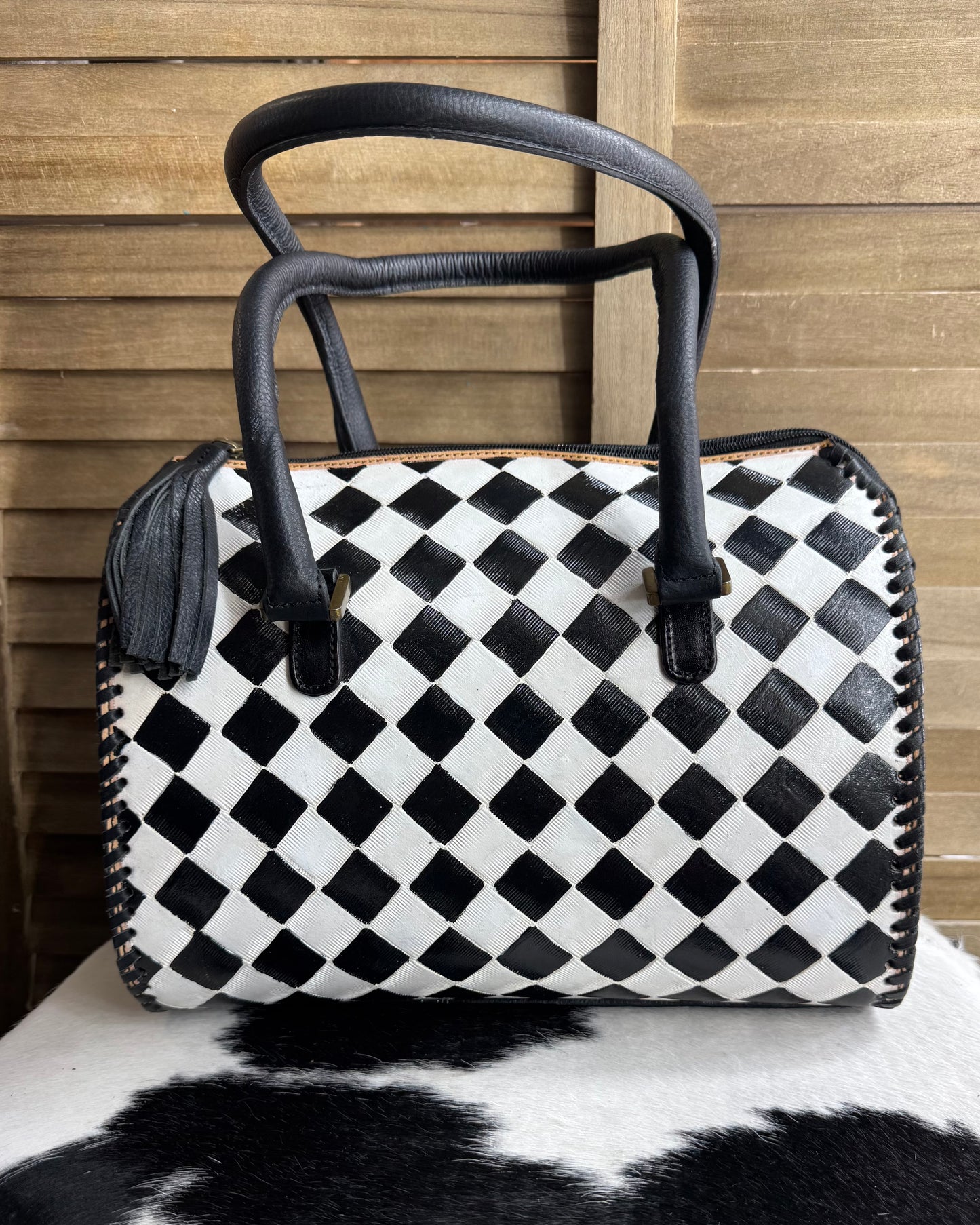 Checkered Speedy Crossbody