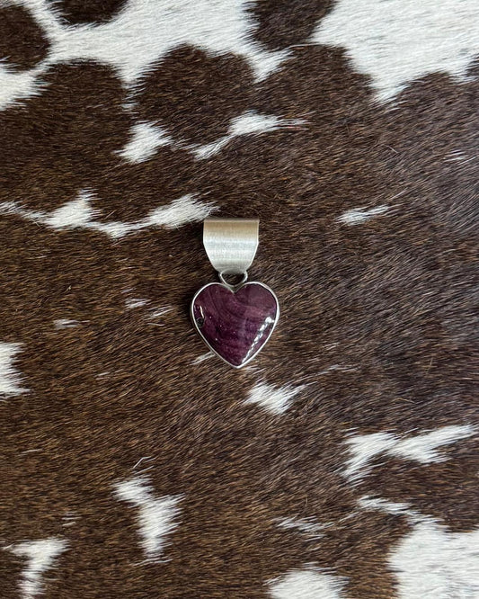 Purple Spiny Heart Pendant *Native