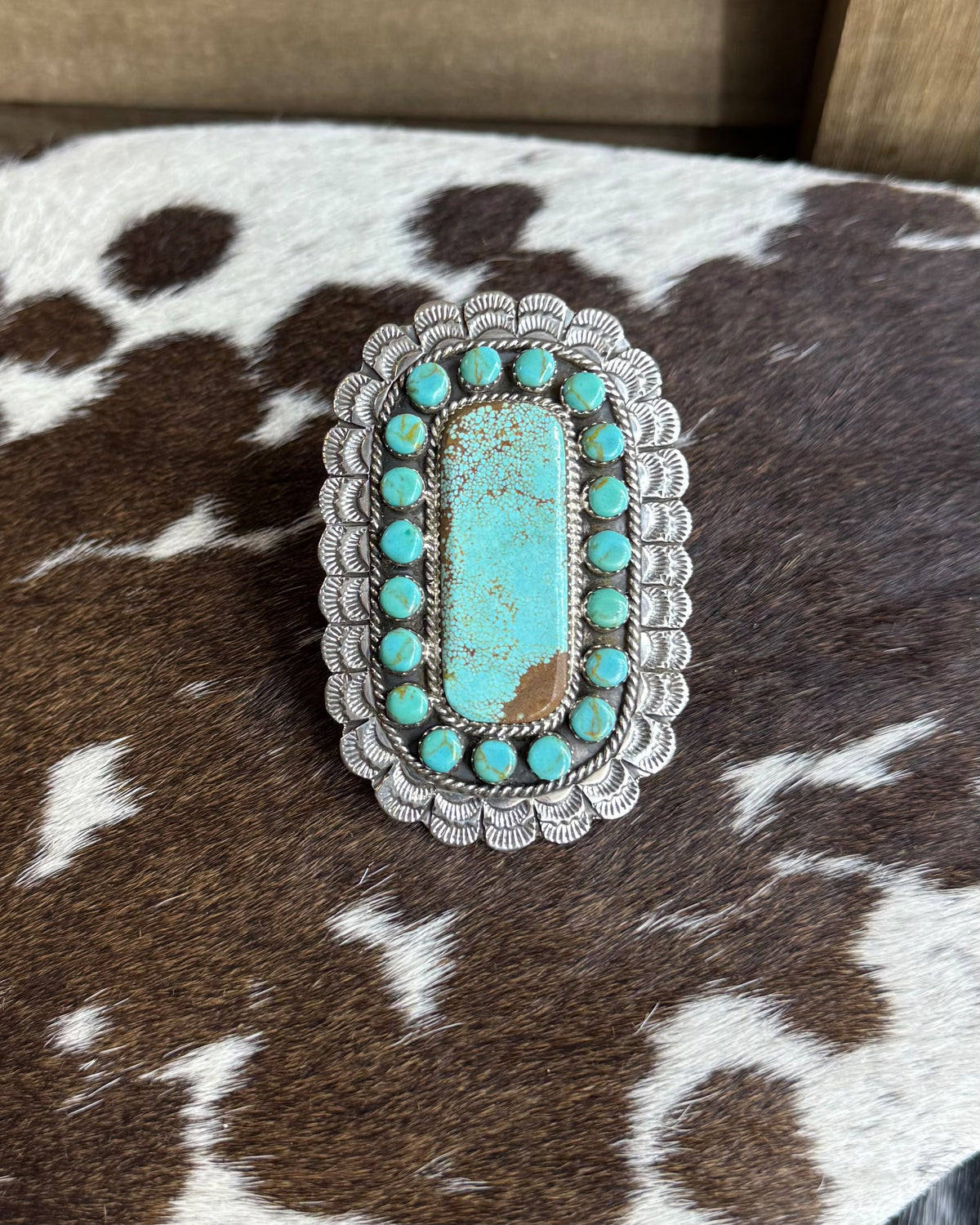 Larry Etsitty Bar Ring Adj *Native