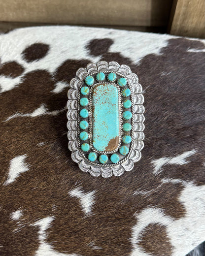 Larry Etsitty Bar Ring Adj *Native