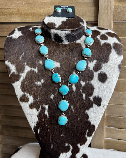 Blue Multi Stone Lariat *Native