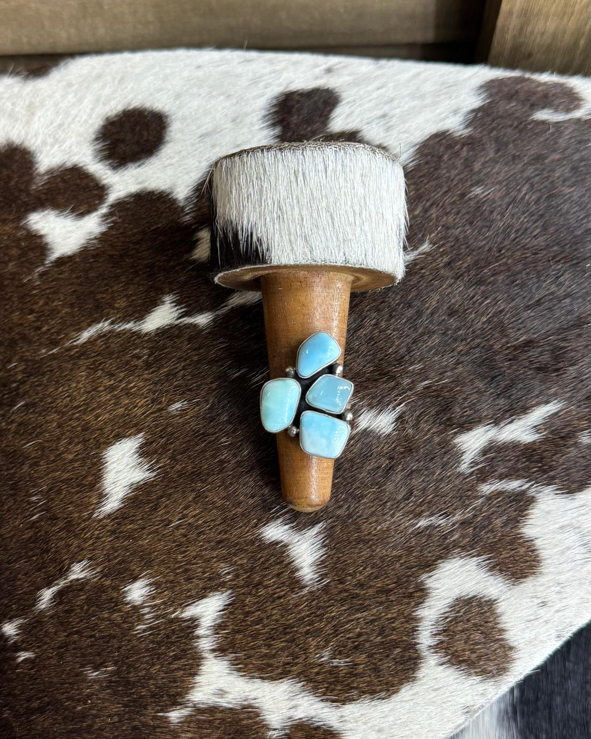 Larimar 4 Stone Adj Ring *Native