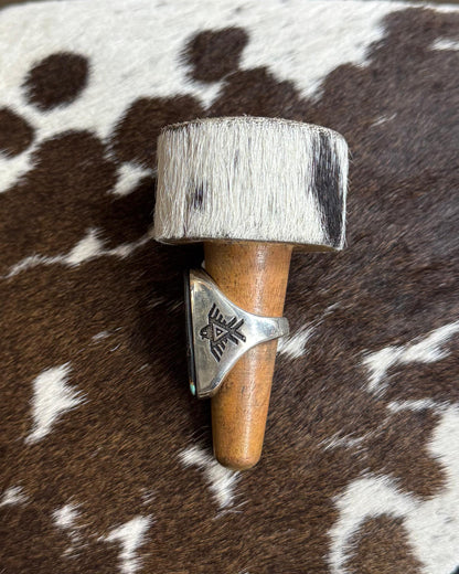 Black Jack Statement Ring Sz 10 *Native
