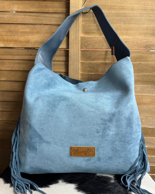 Wrangler Blue Suede Bag