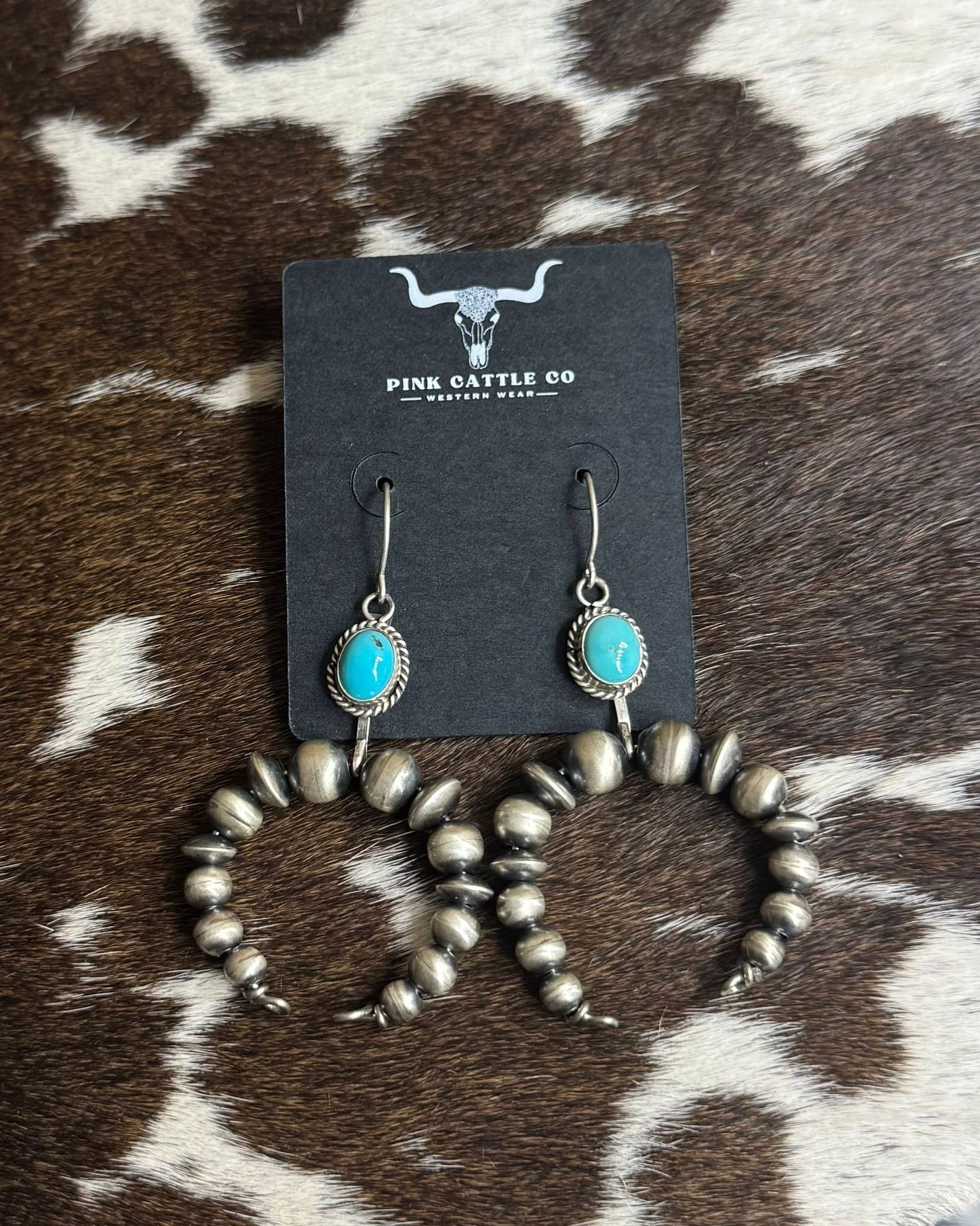 Pearl Turquoise Naja Earrings