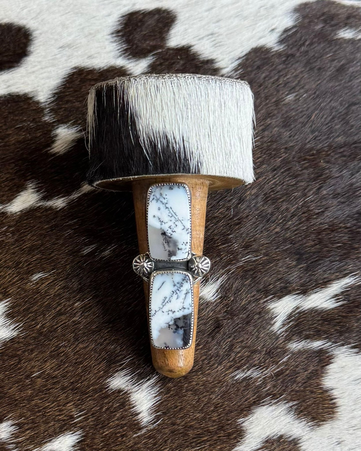 Black & White Double Stone Ring *Native