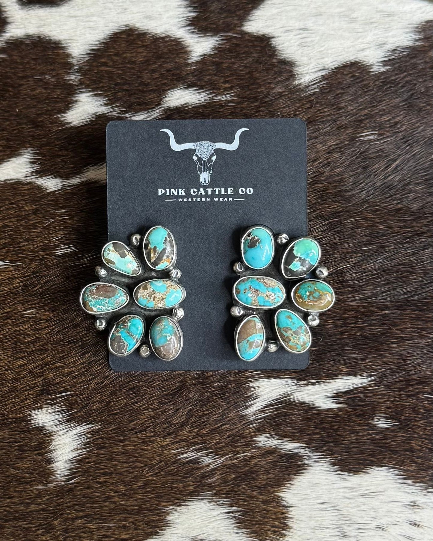 Blue Moon Half Cluster Earrings *Native