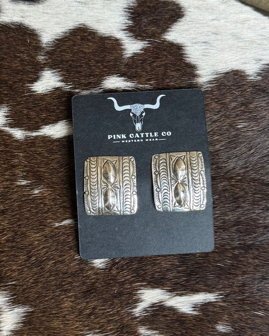 Squared Post Earrings *Native