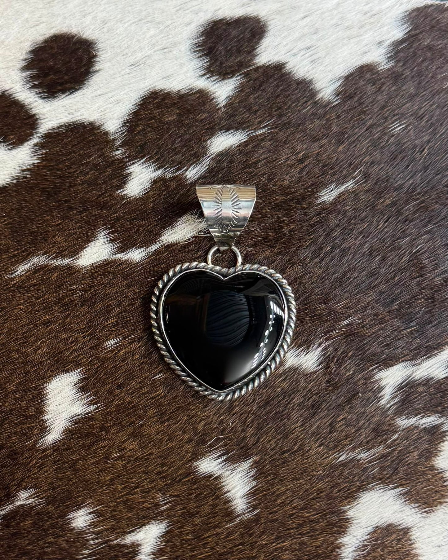 Obsidian Heart Pendant