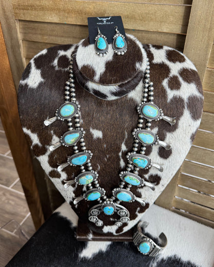 Sonoran Squash Blossom Statement Set *Native