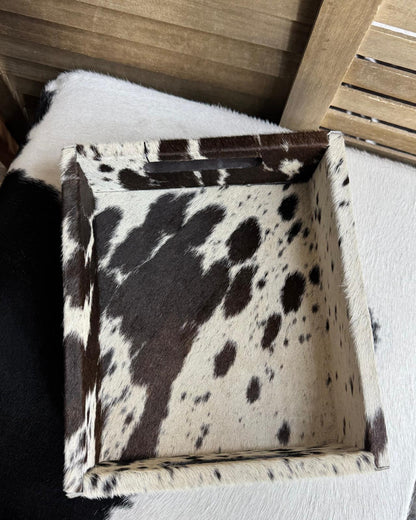 Brown Cowhide Jewlery Tray