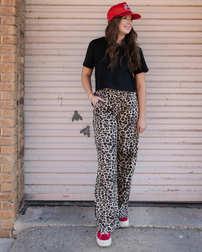 Off The Track Boxer Pants *Leopard