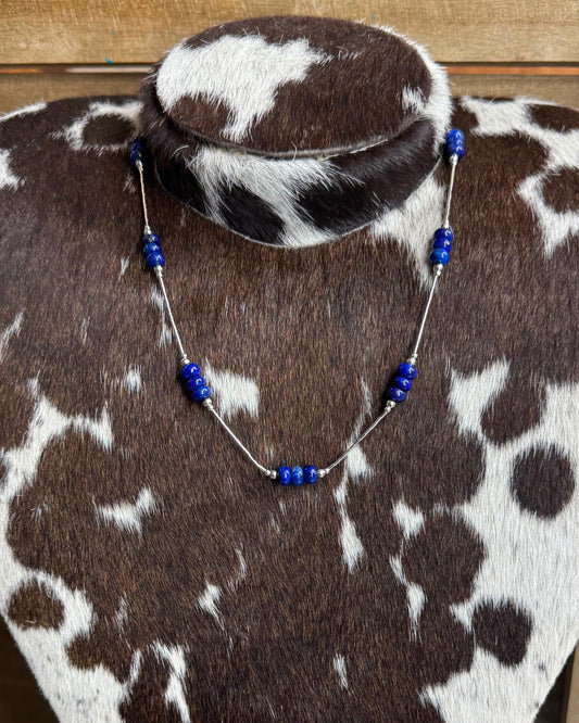 Lapis Liquid Silver Necklace *NonNative