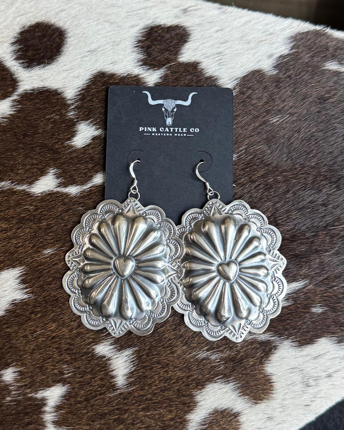 Heart Concho Earrings *Native
