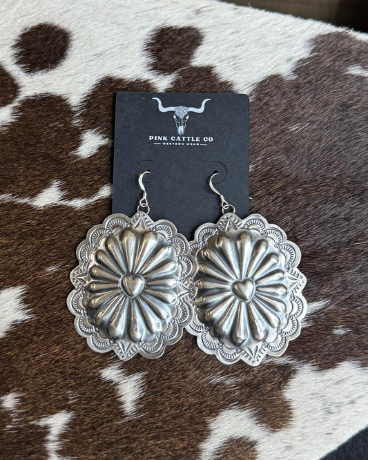 Heart Concho Earrings *Native