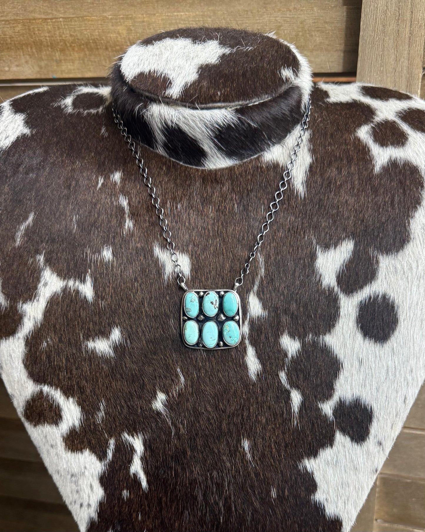 6 Stone Square Necklace *Native