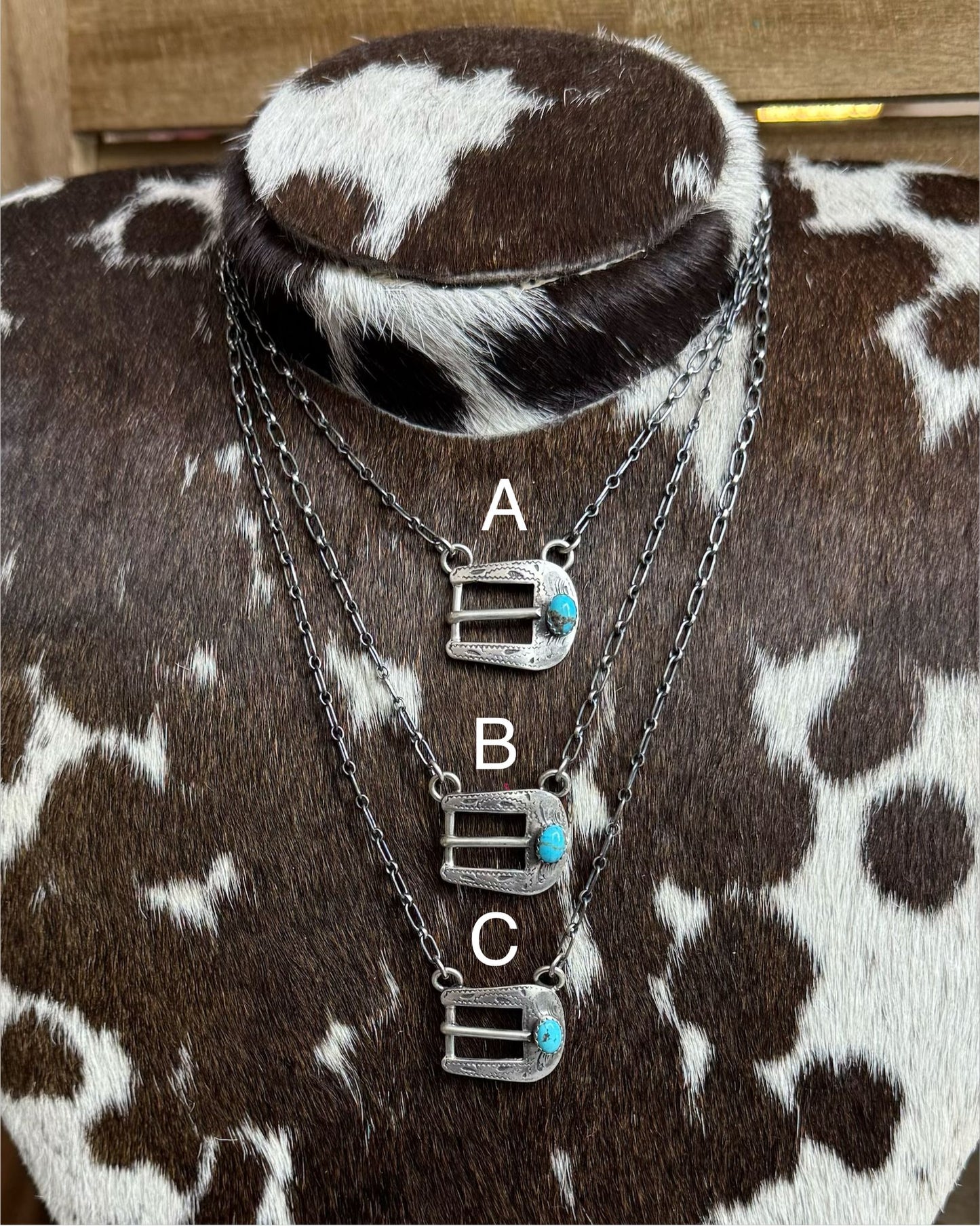 Turquoise Buckle Necklace *Native