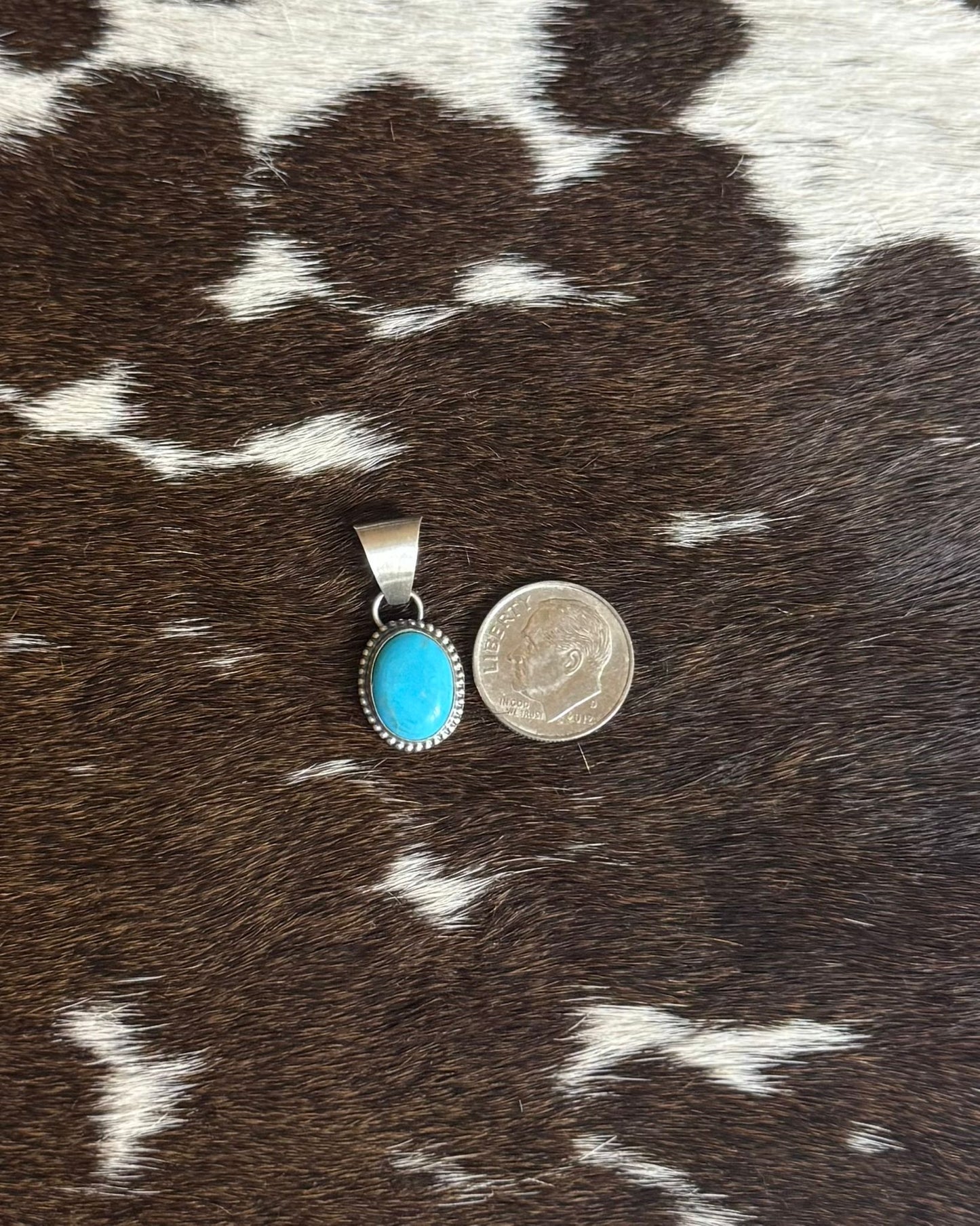 Simple Dainty Turquoise Pendant *Native