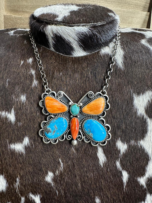 Kingman & Spiny Butterfly Necklace *Native