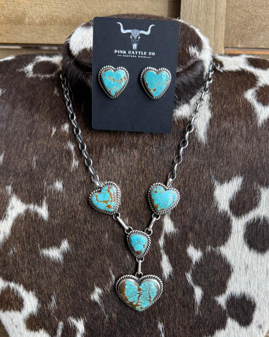 #8 Multi Heart Lariat Necklace *Native