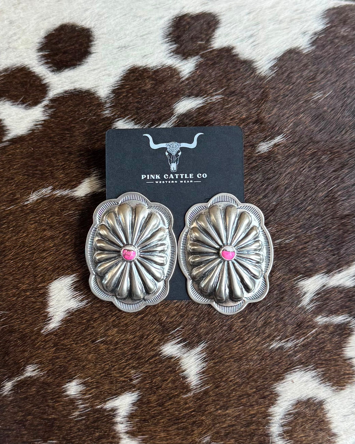 Cotton Candy Concho Earrings *Native