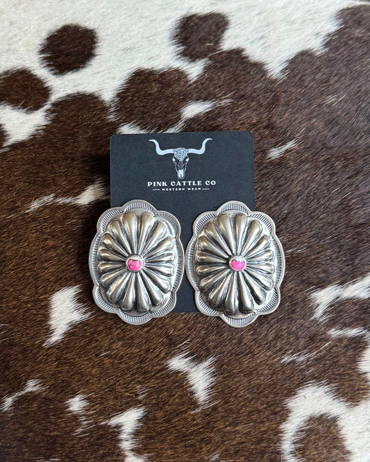 Cotton Candy Concho Earrings *Native