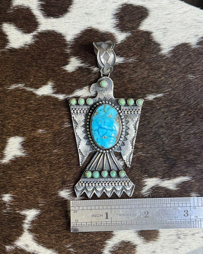 Blue Thunderbird Pendant *Native