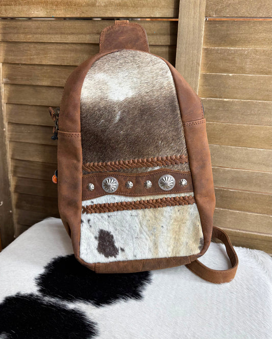 Concho Cowhide Sling