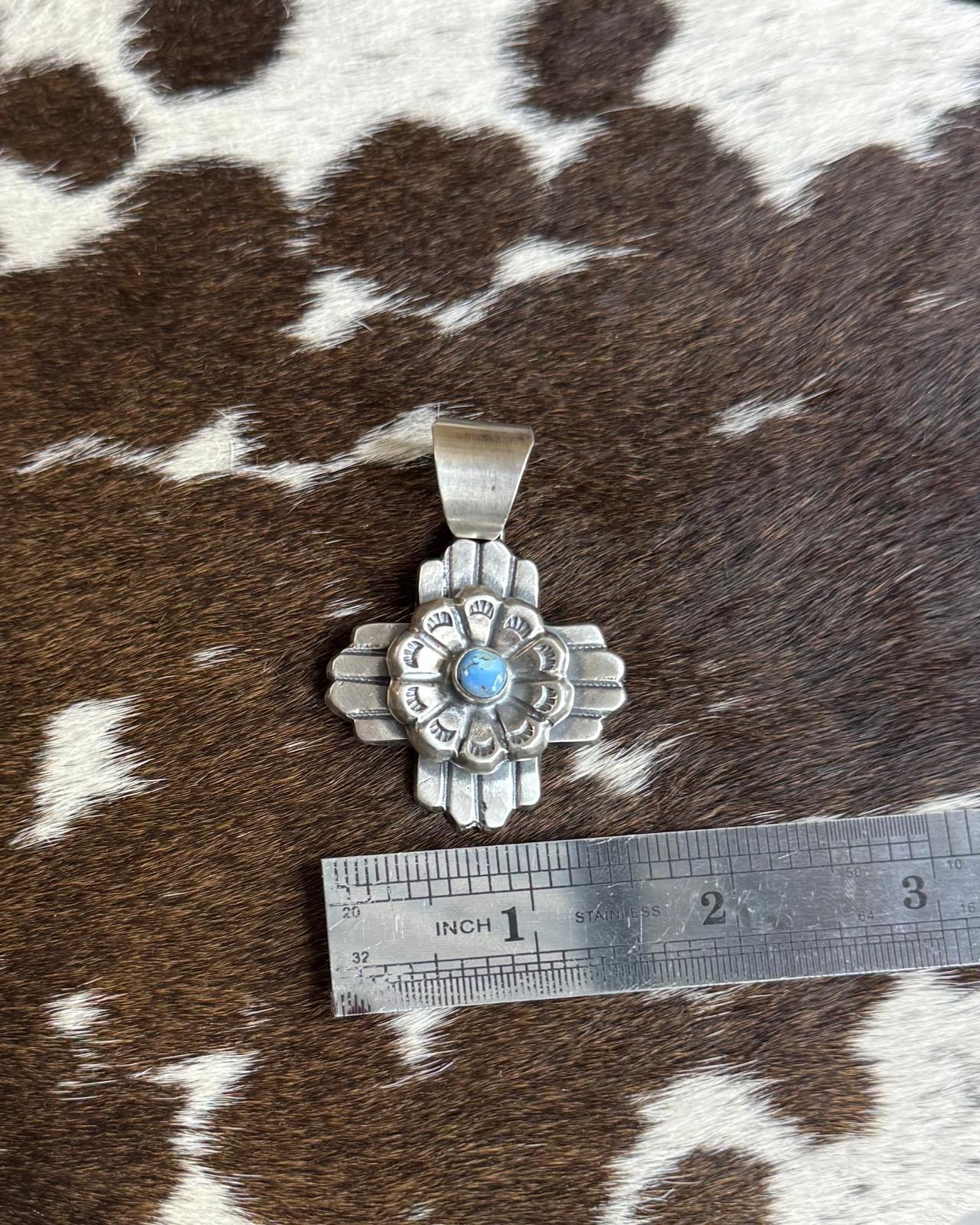 Chimney Butte Golden Hills Cross Flower Pendant *Native