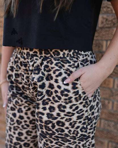 Off The Track Boxer Pants *Leopard