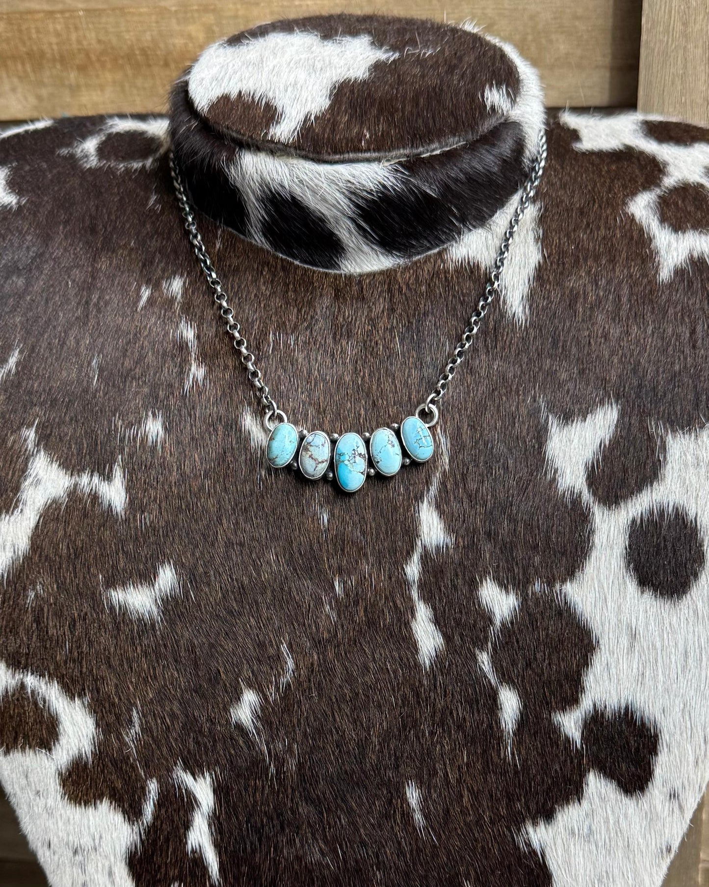 20” Golden Hills 5 Stone Teardrop Necklace *Native