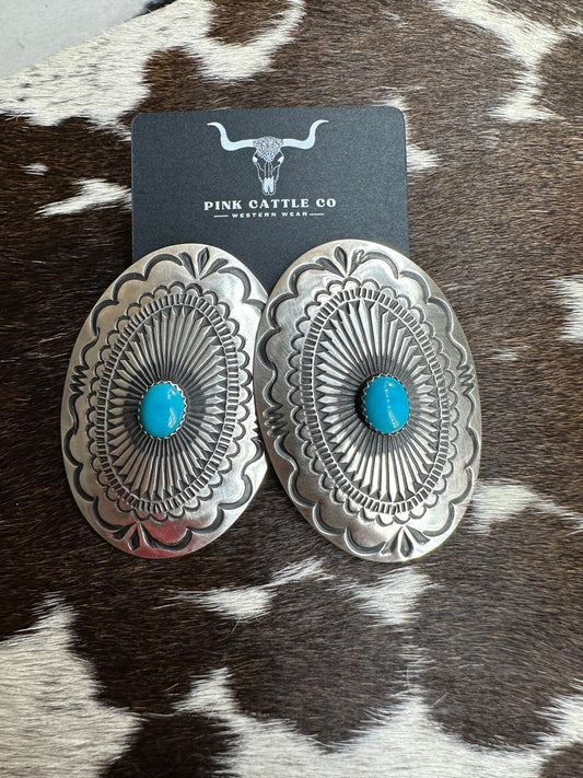 Concho Pattern Earrings *Native