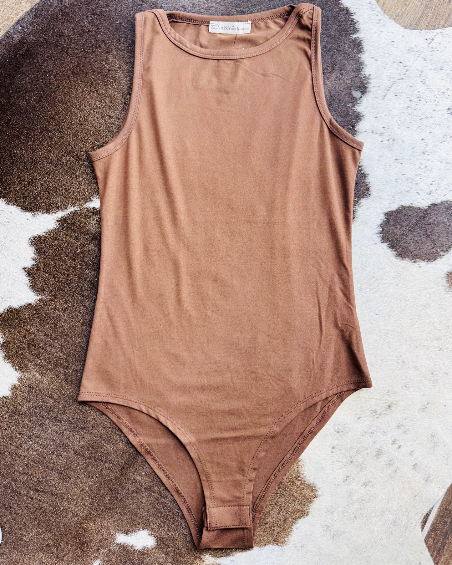 Elevated Basic Bodysuit *Brown