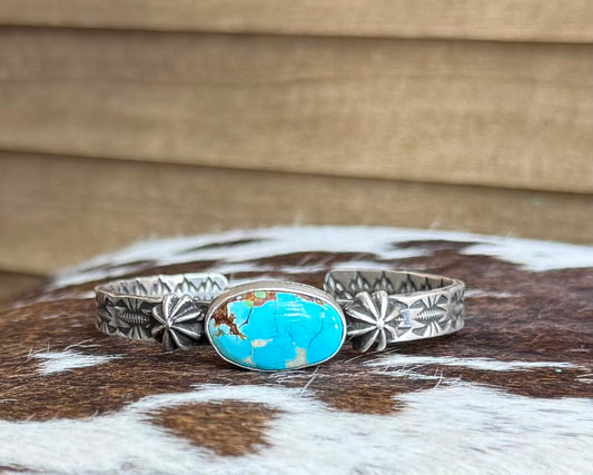 Turquoise Starburst Cuff *Native