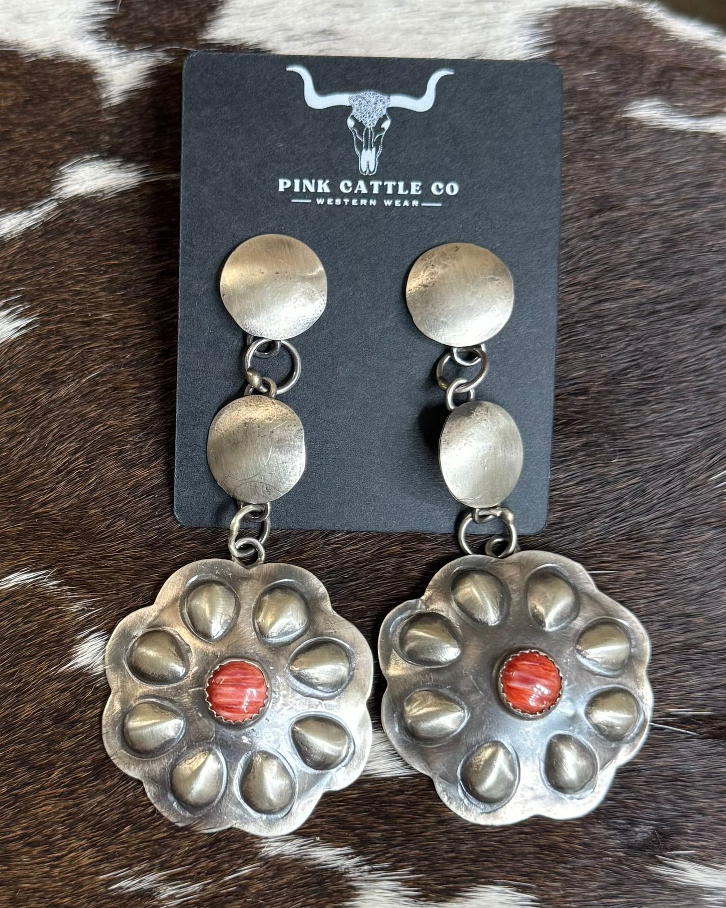 Red Spiny Sterling Flower Dangles *Native
