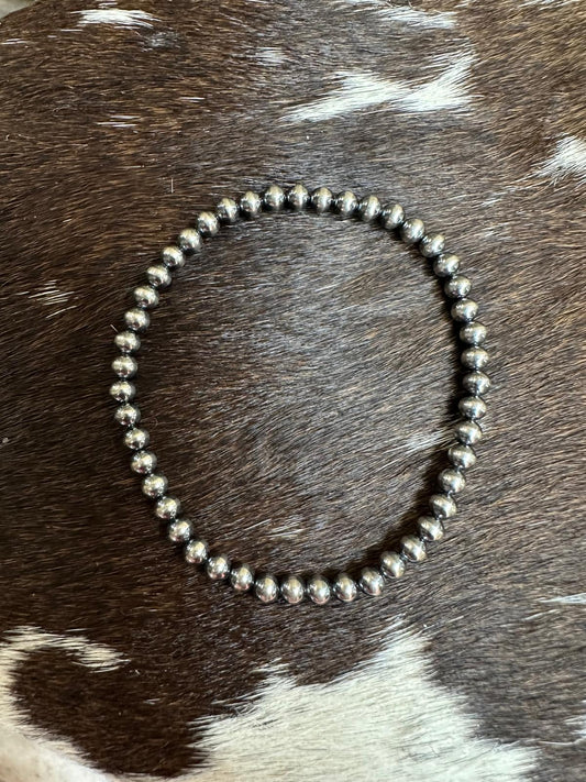 4mm Pearl 7" Stretch Bracelet
