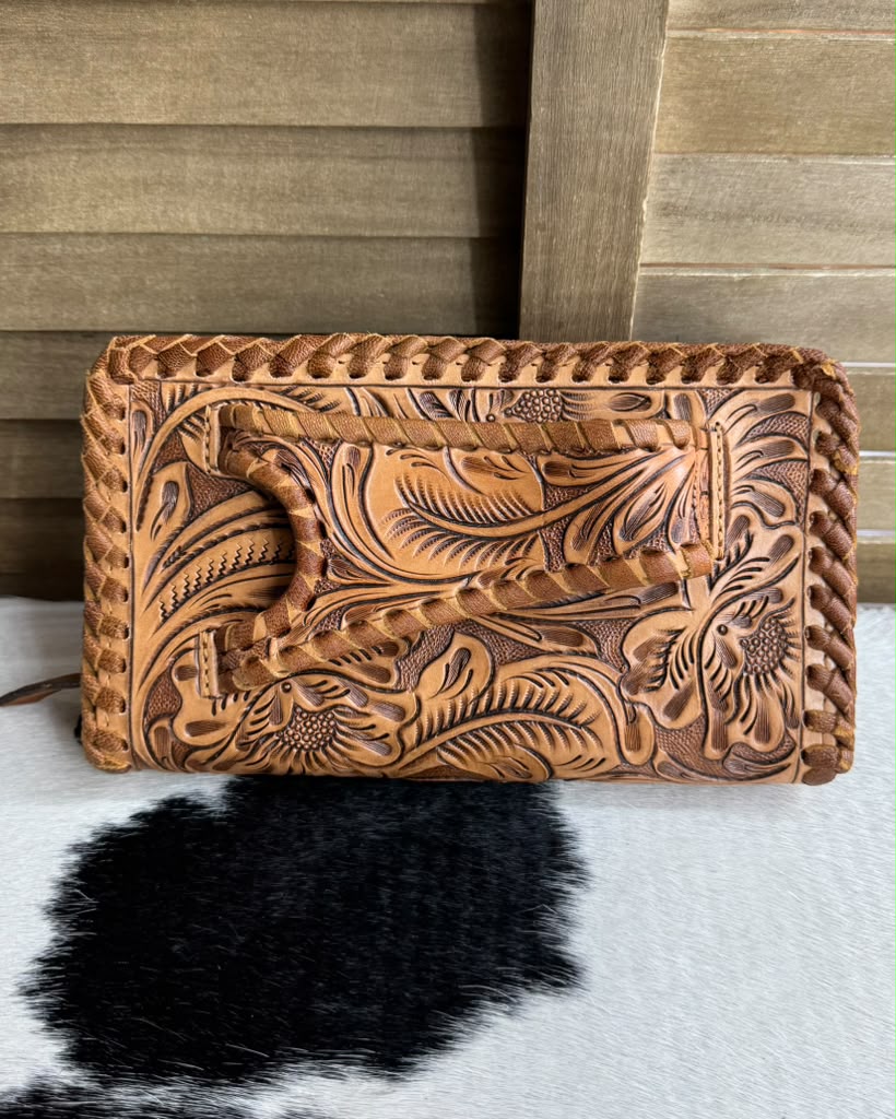 Tooled Clutch Crossbody