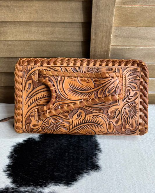 Tooled Clutch Crossbody