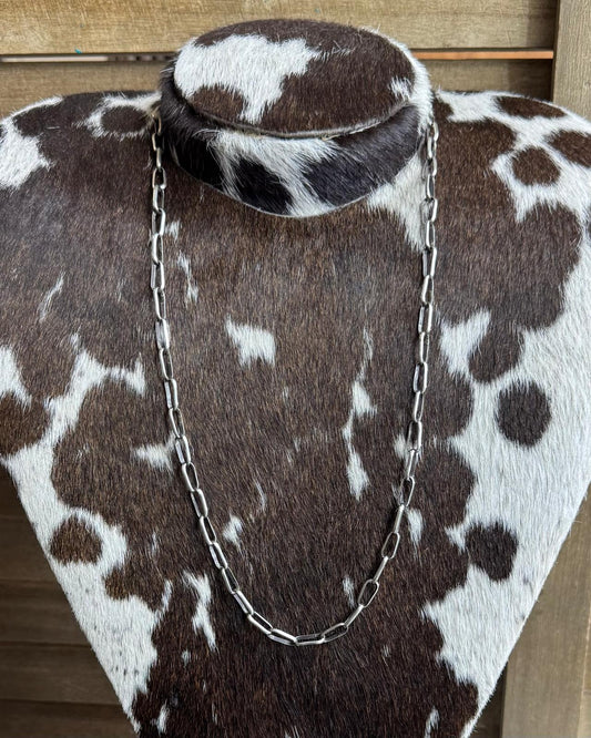 24" Paperclip Chain *Native