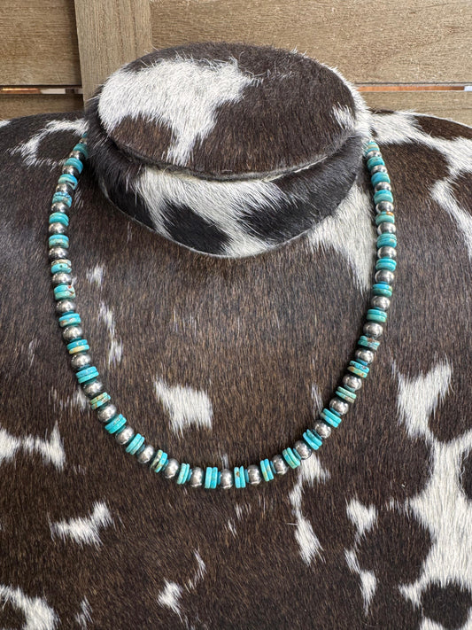 Kingman Bead 4mm Pearl Stacker