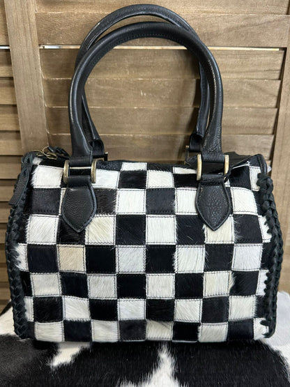 American Darling Cowhide Checkered Speedy Medium