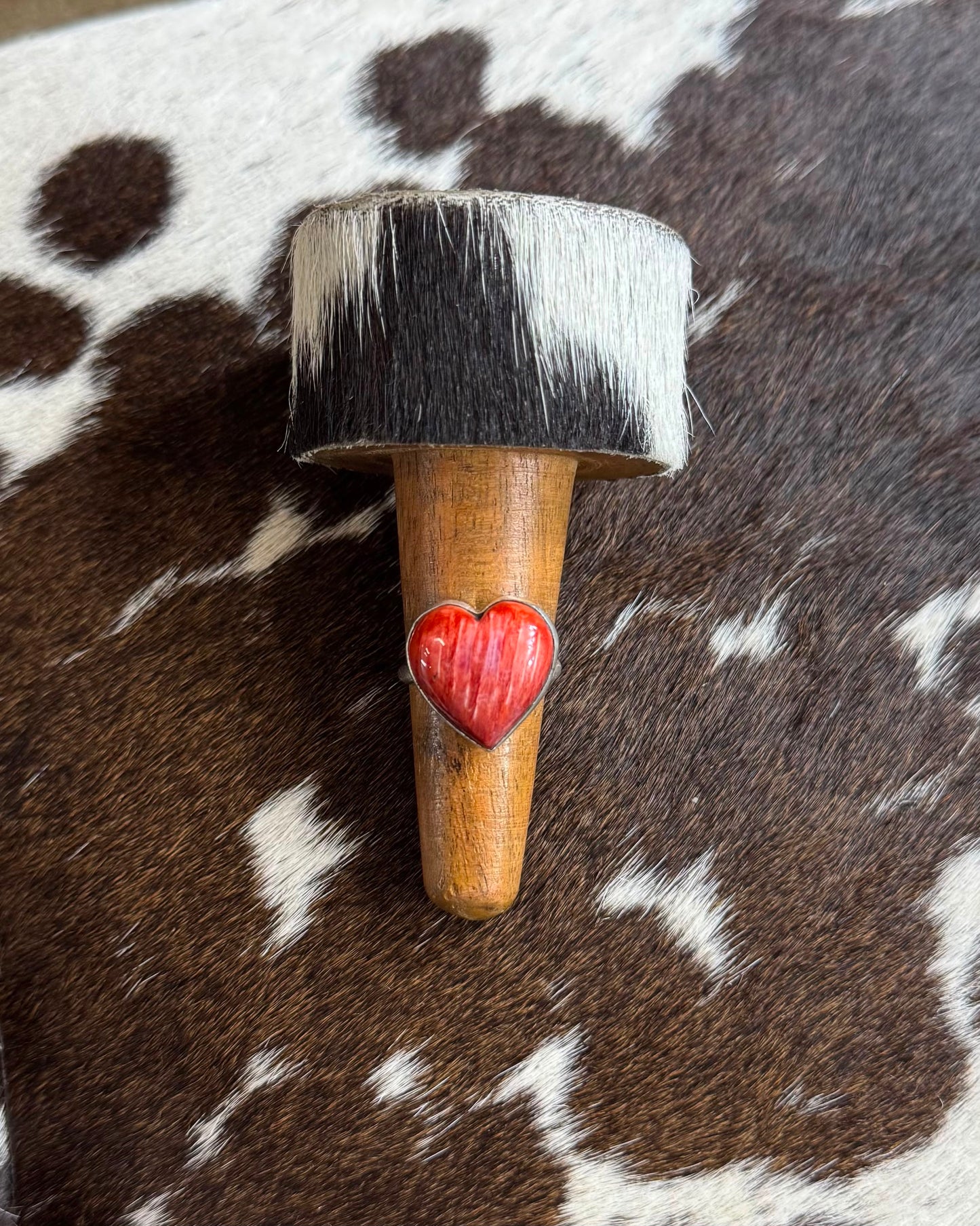 Red Spiny Heart Ring *Native