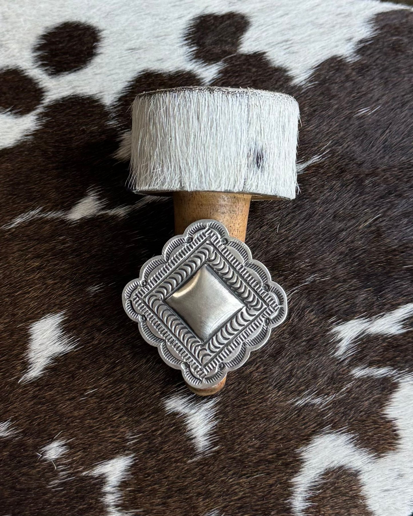 Sterling Silver Diamond Shape Ring *Native
